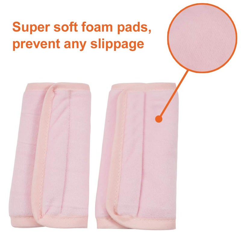 COOLBEBE Car Seat Straps Shoulder Pads for Baby Kids, Super Soft Seat Belt Covers for All Car Seats/Pushchair/Stroller/High Chair - Image 4